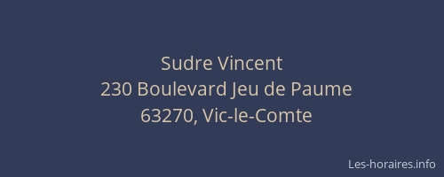 Sudre Vincent