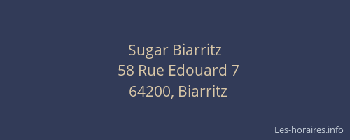 Sugar Biarritz