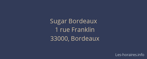 Sugar Bordeaux