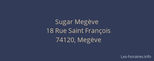 Sugar Megève