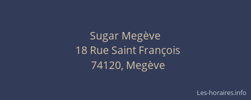 Sugar Meg&egrave;ve