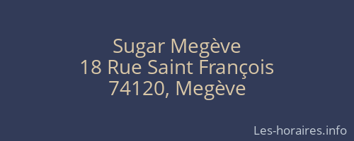 Sugar Megève