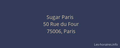 Sugar Paris