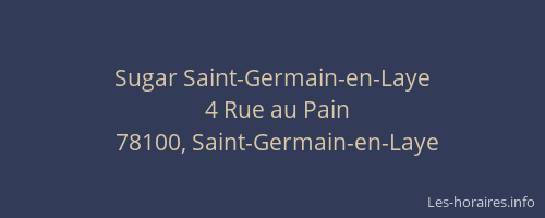 Sugar Saint-Germain-en-Laye