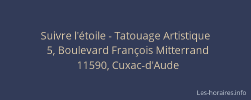 Suivre l'&eacute;toile - Tatouage Artistique