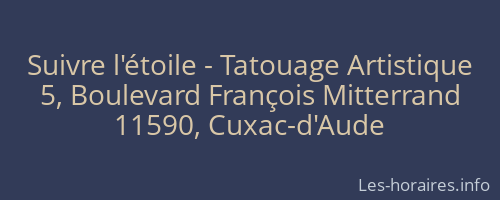 Suivre l'étoile - Tatouage Artistique