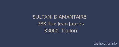 SULTANI DIAMANTAIRE