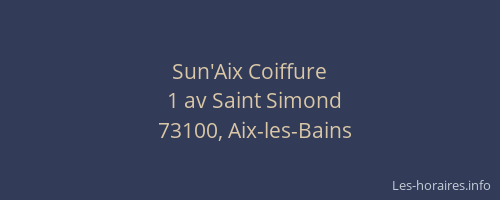 Sun'Aix Coiffure