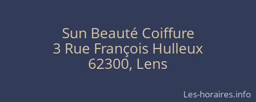Sun Beauté Coiffure