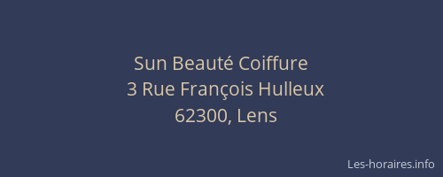 Sun Beaut&eacute; Coiffure