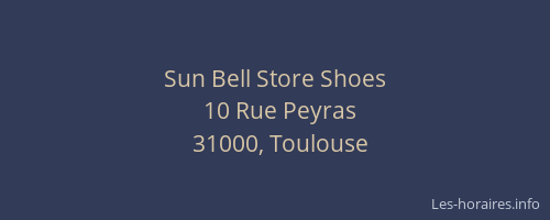 Sun Bell Store Shoes