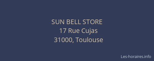 SUN BELL STORE