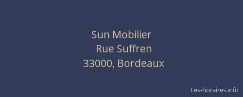 Sun Mobilier