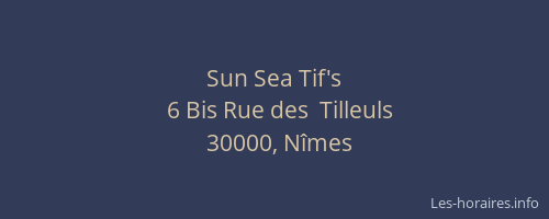 Sun Sea Tif's