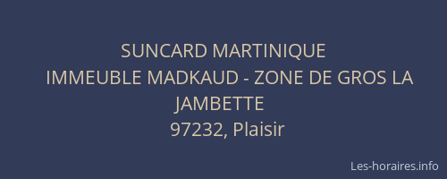 SUNCARD MARTINIQUE