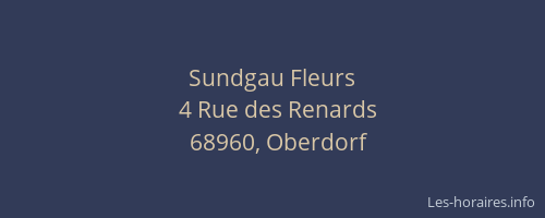 Sundgau Fleurs