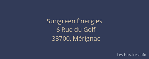 Sungreen Énergies