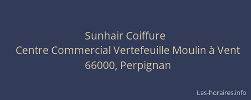 Sunhair Coiffure