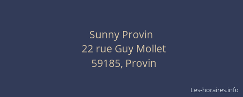 Sunny Provin