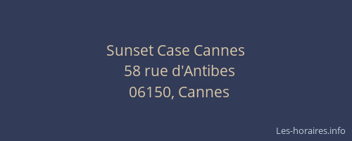 Sunset Case Cannes