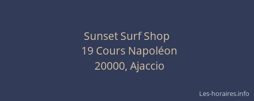 Sunset Surf Shop
