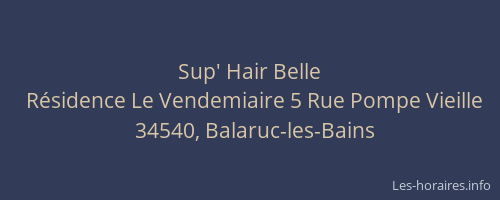 Sup' Hair Belle