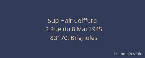 Sup Hair Coiffure