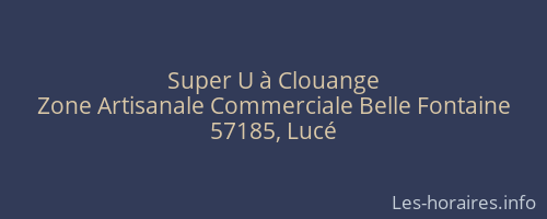 Super U à Clouange