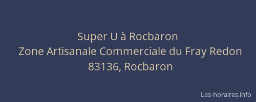 Super U à Rocbaron