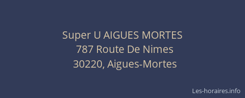 Super U AIGUES MORTES