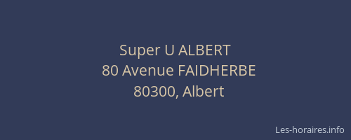 Super U ALBERT