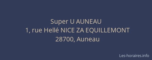 Super U AUNEAU