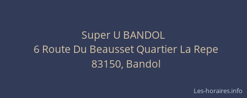 Super U BANDOL