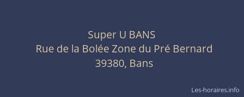 Super U BANS