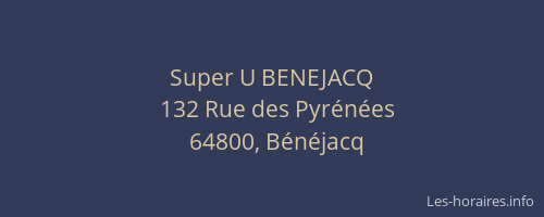 Super U BENEJACQ