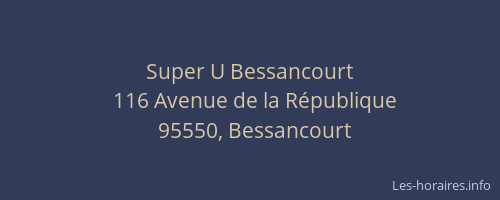 Super U Bessancourt