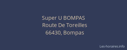 Super U BOMPAS