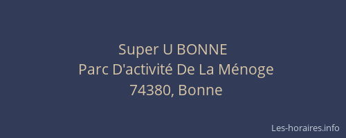 Super U BONNE