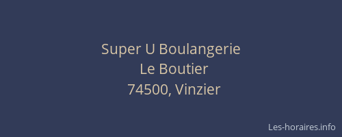 Super U Boulangerie