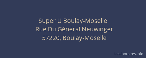 Super U Boulay-Moselle