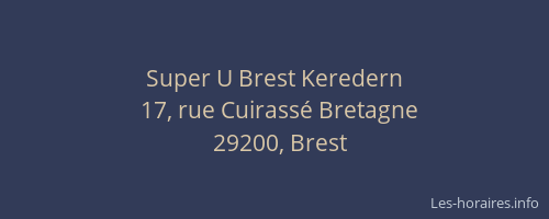 Super U Brest Keredern