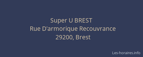 Super U BREST