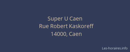 Super U Caen