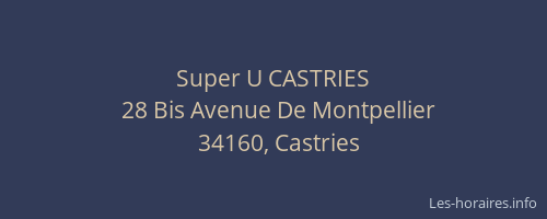 Super U CASTRIES