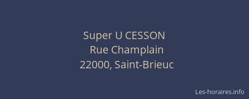 Super U CESSON