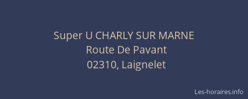 Super U CHARLY SUR MARNE