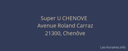 Super U CHENOVE