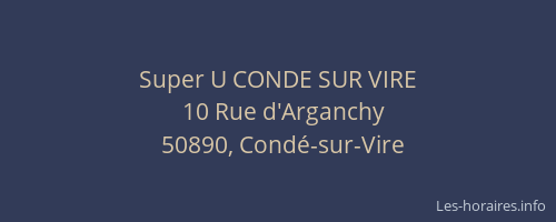 Super U CONDE SUR VIRE