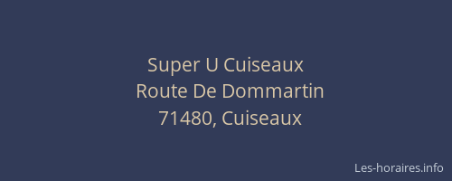 Super U Cuiseaux