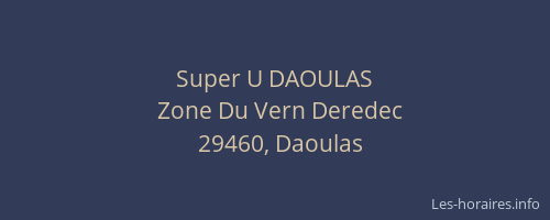Super U DAOULAS